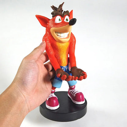 Crash Bandicoot Phone & Controller Holder Model PVC Figure Collectible Figurals Toy Gift