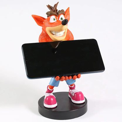 Crash Bandicoot Phone & Controller Holder Model PVC Figure Collectible Figurals Toy Gift