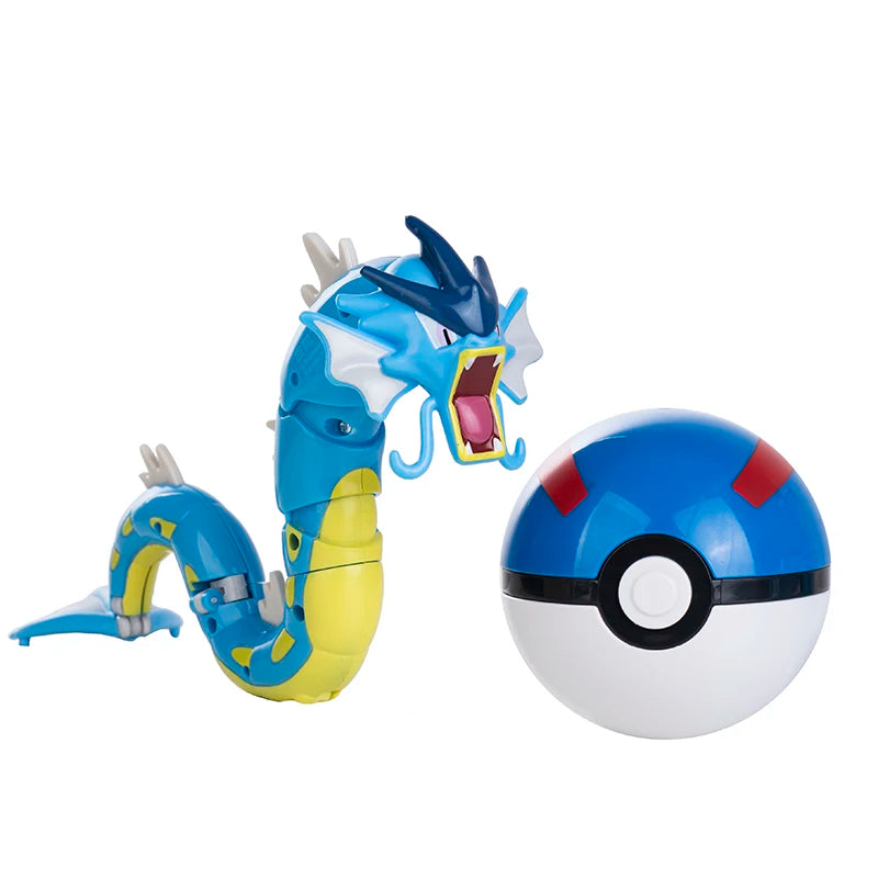 Pokemon Anime Figure Deformation Toy Pikachu Charizard Mewtwo Eevee Pocket Monster Pokeball Action Model Best Kids Birthday Gift