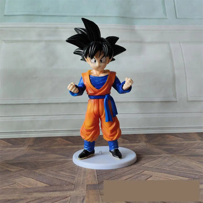 4 Pcs/Set 18-20cm Middle Size Dragon Ball Figure Super Saiyan Son Goku Torankusu Trunks Goten Figurine Model Dolls