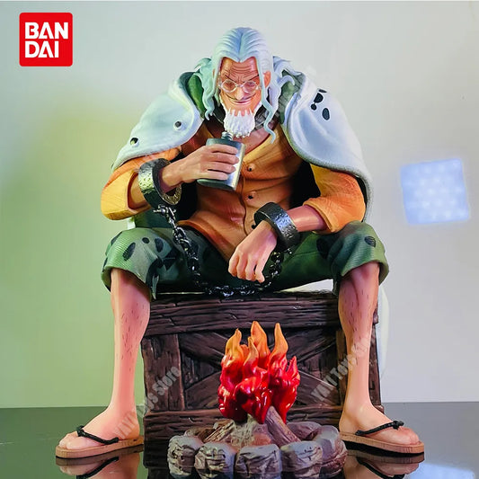 New One Piece Silvers Rayleigh Anime Figure Gk Action Figure PVC Statue Model Collection Decoration Toy Gif