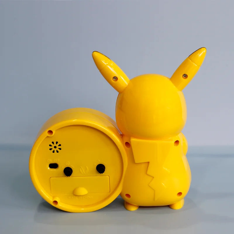 New Genuine Pokemon Anime Pikachu Catoon Kawaii Model Action Decoration Toy Children Alarm Pointer Clock Student Kids Gift