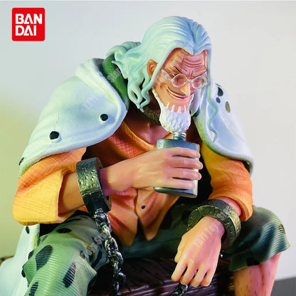 New One Piece Silvers Rayleigh Anime Figure Gk Action Figure PVC Statue Model Collection Decoration Toy Gif