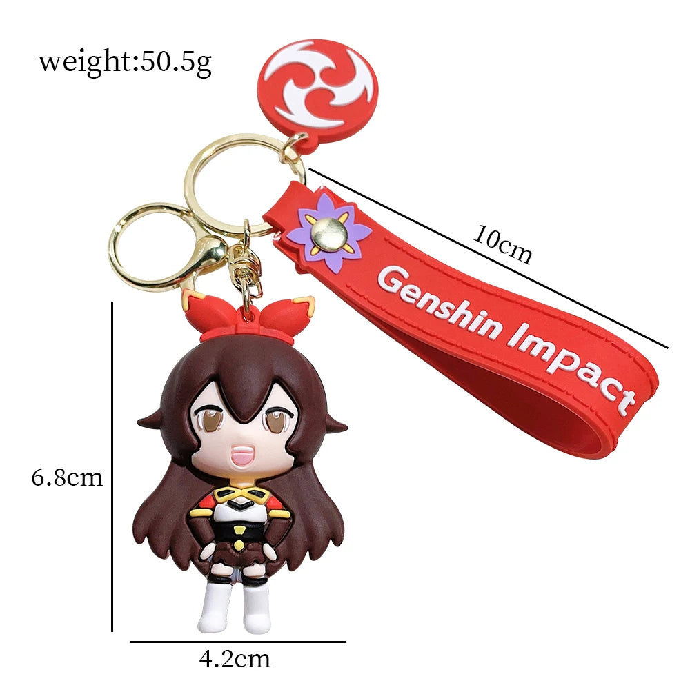 Game Genshin Impact Alloy Keychain Eula Vision Of God Cosplay Key Chain Unisex Pendant Keyring Accessories Gift Prop