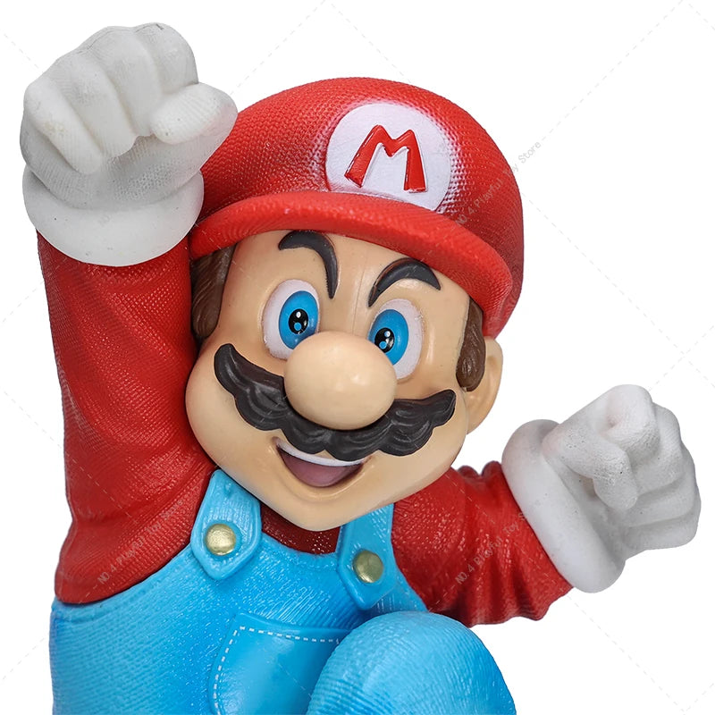 24CM Super Bros Action Figures Mario Jumping Mario PVC Model Collection Toys Gift