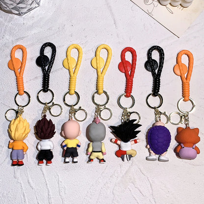 Japanese Anime Dragon Ball Keychain Cartoon Kakarotto Action Figure Model Doll Pendant Schoolbag Decoration Toys Jewelry Gifts