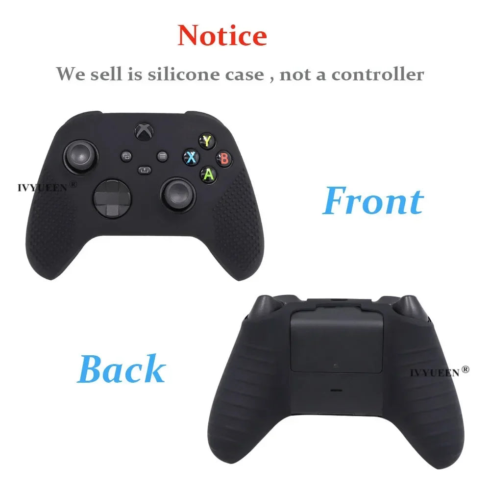 IVYUEEN MixColor Protective Silicone Skin for XBox Series S X XSS XSX Controller ThumbStick Grip Caps Gamepad Protector Cover