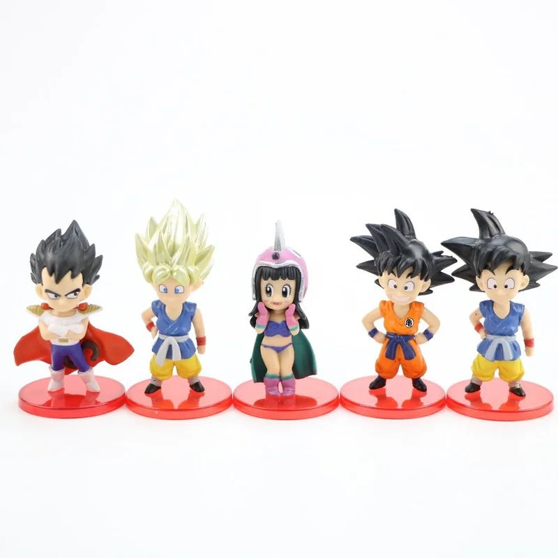 13pcs/lot dragon Ball mini figure super saiyan goku vegeta Action Figure Collection Model Toys