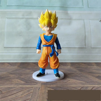 4 Pcs/Set 18-20cm Middle Size Dragon Ball Figure Super Saiyan Son Goku Torankusu Trunks Goten Figurine Model Dolls