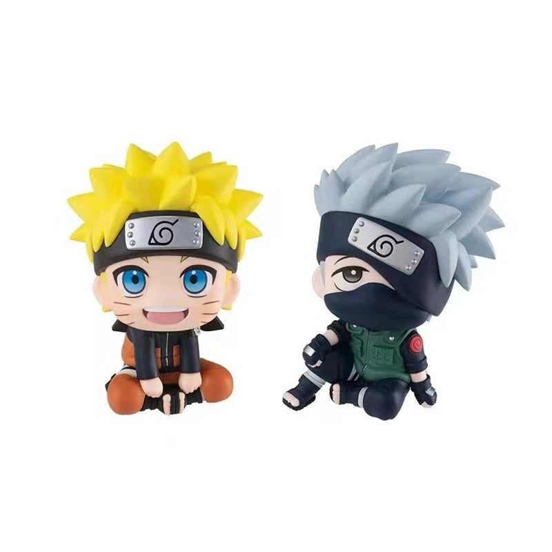 Naruto Anime Figure Naruto Kakashi Action Figure Q Version Kawaii Sasuke Itachi Figurine Car Decoration Collection Model Toy