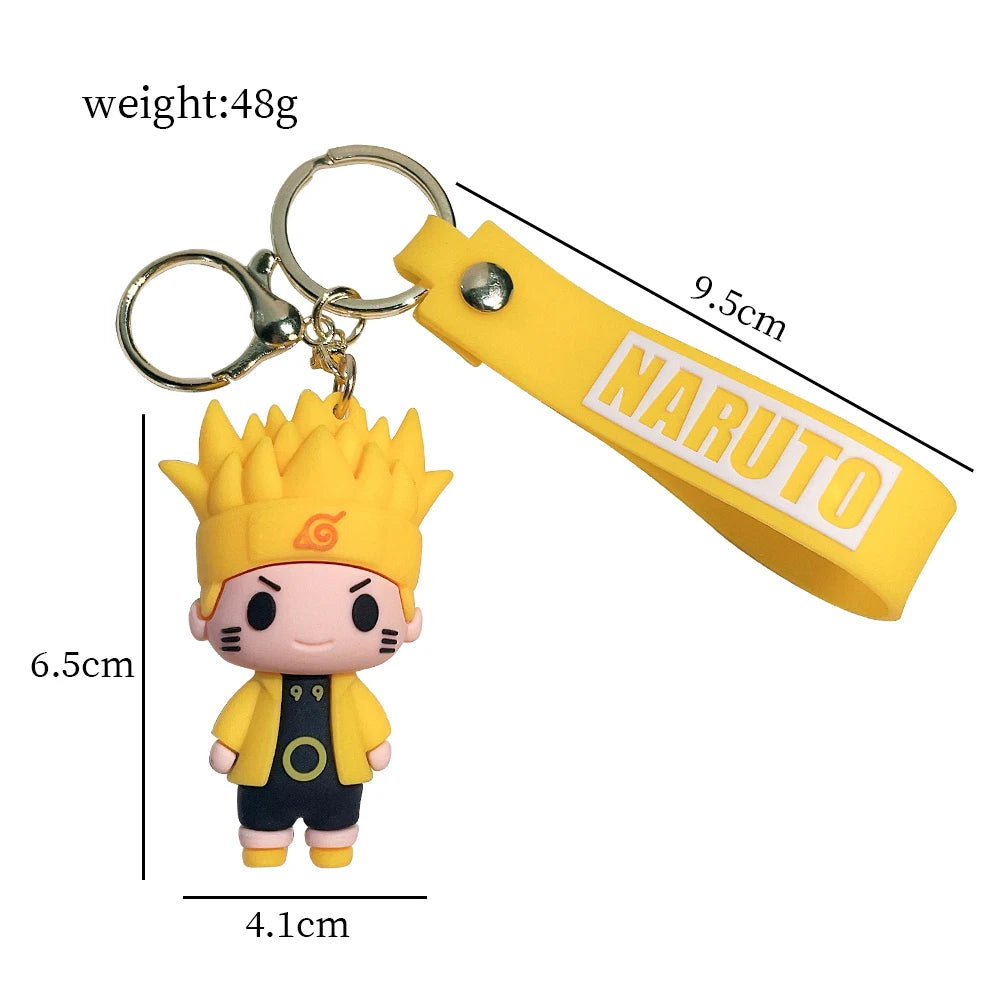 Naruto Cute Doll Pendant Anime Figures Kawaii Uzumaki Q Version Naruto Backpack Keychain Bag Keyring Pendant Birthday Gifts