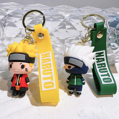 Naruto Cute Doll Pendant Anime Figures Kawaii Uzumaki Q Version Naruto Backpack Keychain Bag Keyring Pendant Birthday Gifts