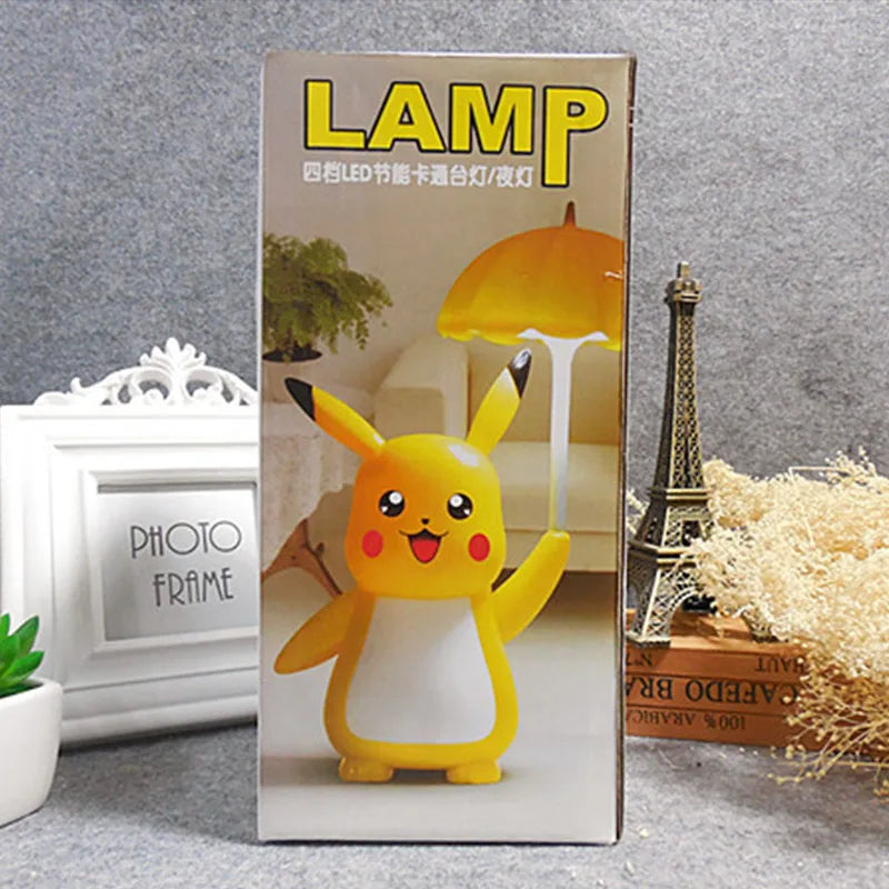 New Genuine Pokemon Pikachu Desk Lamp 3 Gears Adjustable Light USB Charging LED