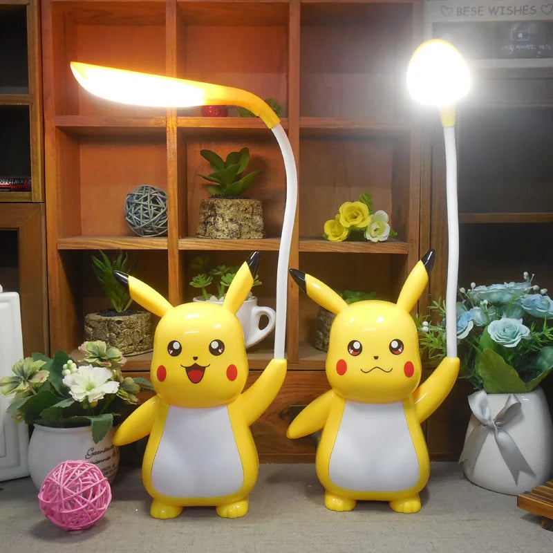 New Genuine Pokemon Pikachu Desk Lamp 3 Gears Adjustable Light USB Charging LED